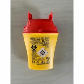 conteneur d'aiguilles usagées POCKET 0,4 L -  jaune/rouge