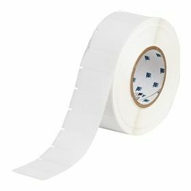 Brady Etiquettes imprimables par transfert thermique blanc - 3000 Etiquette(s) / Rouleau, nylon