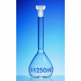 Fiole Jaugée 25ml Blaubrand, USP, cl.A, bouchon PP, NS10/19
