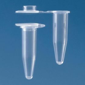 Brand Tubes PCR, polypropylène, capuchon plat attaché, incolore, 0.5ml