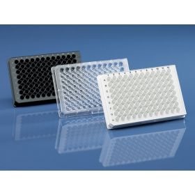 Plaq. 96-p. pureGrade PS f.trans./blanc "F" 330µl