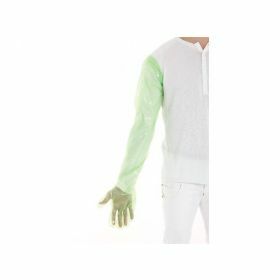 Gants vétérinaires en PE - vert - L92cm- 25µm