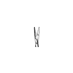Ciseaux ultra-fins inox 12cm arrondie/arrondie, courbe