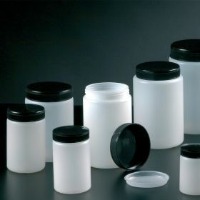 Pot rond HDPE avec couvercle 500ml