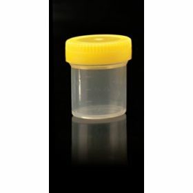 pot 20ml PP +cape à vis jaune hermétique