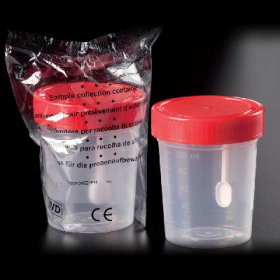 Pot à selles 150 ml PP + bouchon à vis