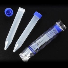 Tube conique PP 15 ml, gradué, avec bouchon à vis