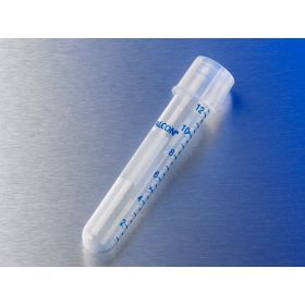 Tube Falcon fond rond 14ml 100x17mm PP stérile/25