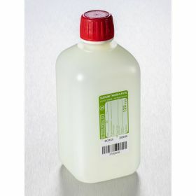 Flacon 500ml PEHD avec thiosulfate de sodium 120mg/l, stérile, cape à vis joint cuvette