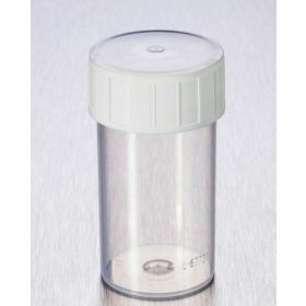 Pot droit 60ml PS na H70 Ø33 cape bleue