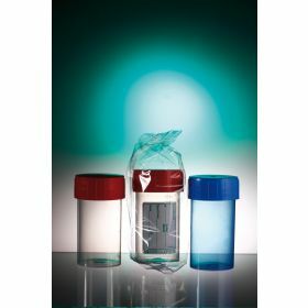 Pot droit TP35C 60ml PP cape à vis blanche, aseptique