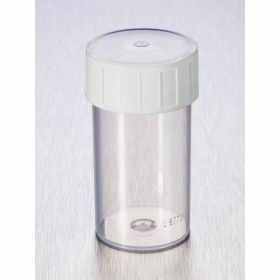 Pot droit 180ml PP cape à vis blanche, stérile