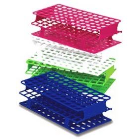 Portoir OneRack - 72 tubes,double,PP,16mm, rose