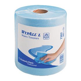 Chiffon de nettoyage WYPALL L20, rouleau combiné, 380 bl., 18,3 x 38, bleu