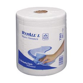 Chiffon de nettoyage WYPALL L20, 2 plis, blanc, 380 bl., 18,3 x 38 cm