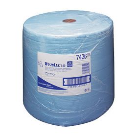 Essuyeurs WypAll® L40 Power Clean™ en grand rouleau bleu