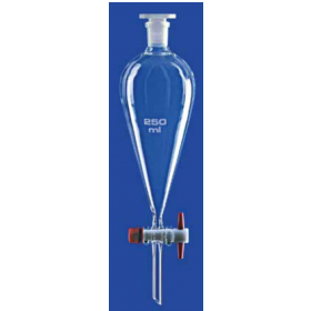 Ampoule à decanter 500 ml, avec bouchon en PTFE, NS29/32 + PPst.Squibb