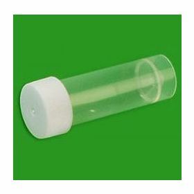 pot conique à jupe 25ml PP,cape à vis blanche
