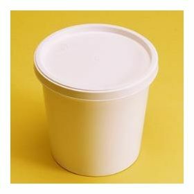 pot 500ml blanc PS anti-choc avec bouchon hermétique à pression