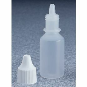 Labpack compte-gouttes 15ml LDPE naturel avec bouchon blanc PE