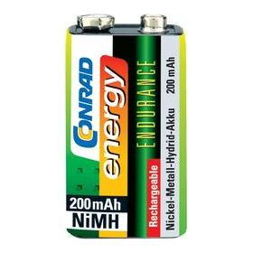 Pile réchargeable NiMH 9V