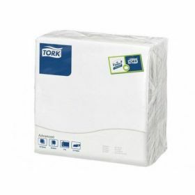 Tork serviettes pliées(1/4) blanches - 2l- 39x39cm