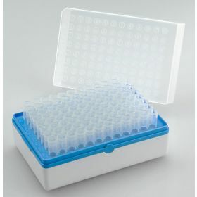 Biotube rack - PP - grille bleue - avec 96 x 1,2ml tubes