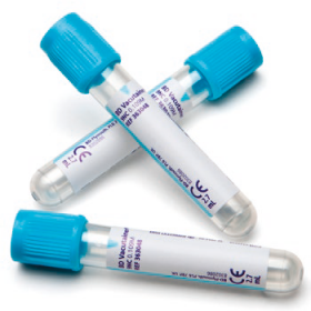 BD Vacutainer Citrate tube (0.109M = 3.2%) 1.8ml avec étiquette en papier