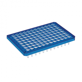 Twintec plaque PCR 96 puits, semi-skirted bleu