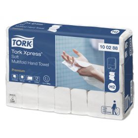 Tork interfold premium essuie-mains soft 34x21cm