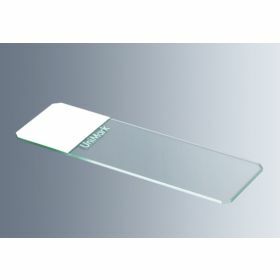 Unimark lames porte objet BLANC rôdées 90° - 4 coins chanfreiné sur 45° 