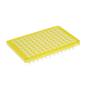 Twintec plaque PCR 96 puits, semi-skirted jaune