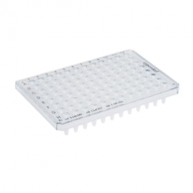Twintec plaque PCR 96 puits, semi-skirted blanc/transparent