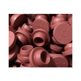 Bouchons butyl rouge pour fioles 20mm