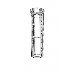 Tube fond plat 16 mm x 58 mm PP graduée