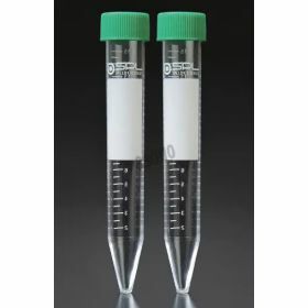 Tube à centrifuger 15ml PS avec cap à vis vert ST