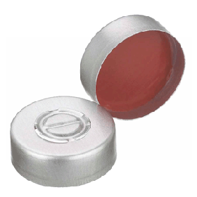 Wheaton Capsules en alu - Doublure en PTFE/caoutchouc rouge - OØ20mm