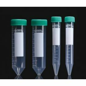 Tube à centrifugation conique 15ml PS avec bouchon à vis vert ST 25/rack