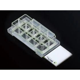 Lames pour culture cellulaire 8-puits (verre avec PS frame)