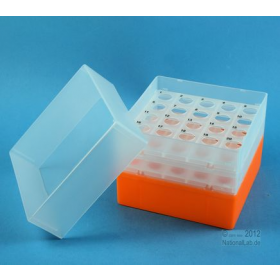 Eppi128 Cellbox PP 5x5 type Falcon 15ml, orange