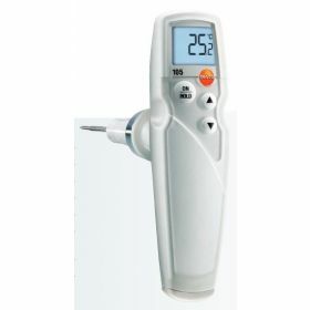 Testo 105 SET: Thermomètre avec sonde standard 100mm, aliments congelés 90mm & plus longue 200mm