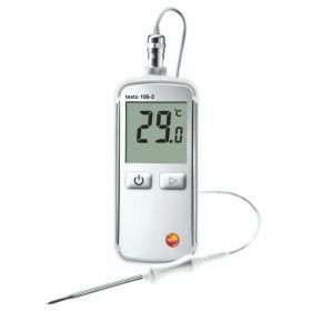 Testo 108 Thermomètre alimentaire imperméable avec sonde de pénétration thermocouple de type T, 300°C