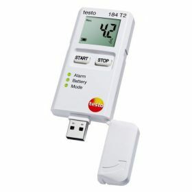 Testo 184-T2 Enregistreur de données USB pour la température avec écran, 150 jours, 70°C