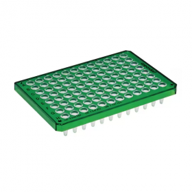 Twintec plaque PCR 96 puits, semi-skirted u-bas vert