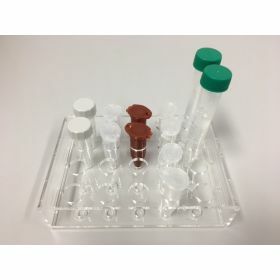 Portoir pour 20 tubes de 5ml ou 15ml en acrylate