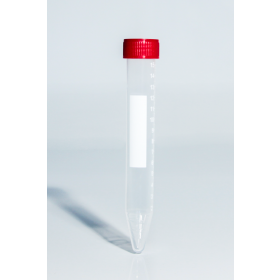 Tube à centrifuger conique 15ml cap à vis rouge - stérile /50