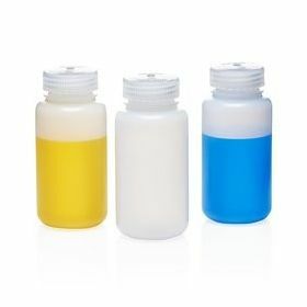 Bouteilles à centrif. Nalgene 250ml HDPE + càv. PP