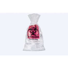 Sac autoclavable PP 700x1100mm avec étiquette Biohazard