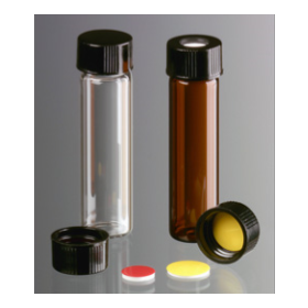 Brown Flacons en borosilicatel ambre, 8ml, Ø16x61mm, taille du bouchon 15-425