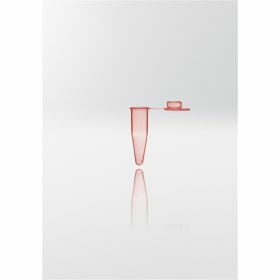 microtubes 0.2ml thin wall flatcap, rouge